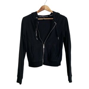 Calvin Klein Performance Black Zip Up Hoodie Jacket Size S